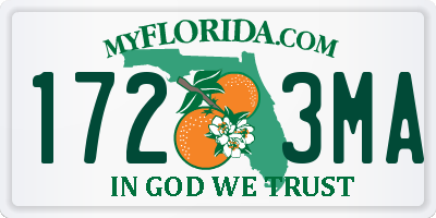 FL license plate 1723MA