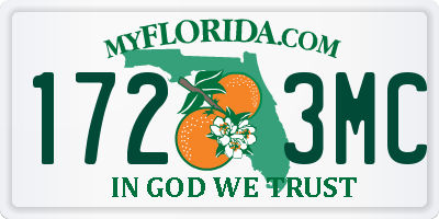 FL license plate 1723MC