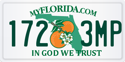 FL license plate 1723MP
