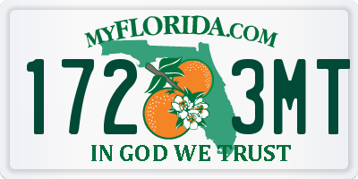 FL license plate 1723MT