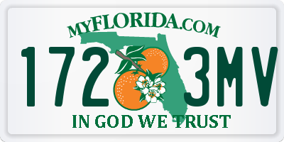 FL license plate 1723MV