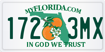 FL license plate 1723MX