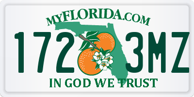 FL license plate 1723MZ