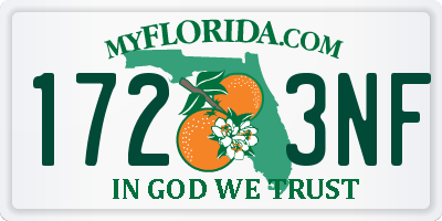 FL license plate 1723NF