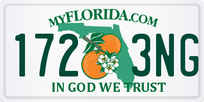 FL license plate 1723NG