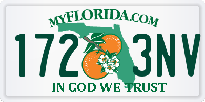FL license plate 1723NV