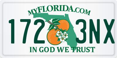 FL license plate 1723NX