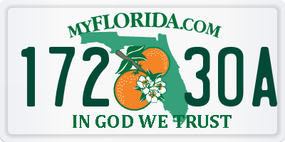 FL license plate 1723OA