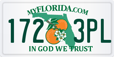 FL license plate 1723PL