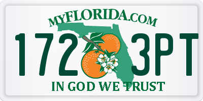 FL license plate 1723PT