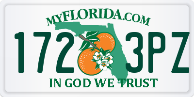 FL license plate 1723PZ