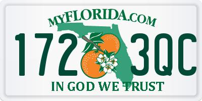 FL license plate 1723QC