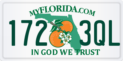FL license plate 1723QL