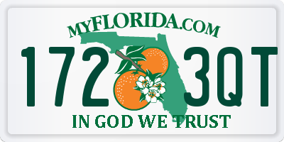FL license plate 1723QT