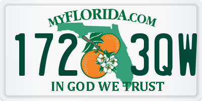 FL license plate 1723QW