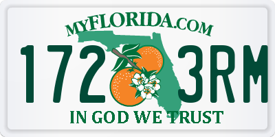 FL license plate 1723RM