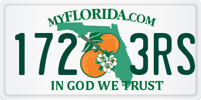 FL license plate 1723RS