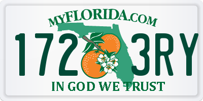 FL license plate 1723RY