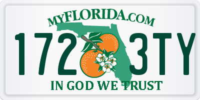 FL license plate 1723TY