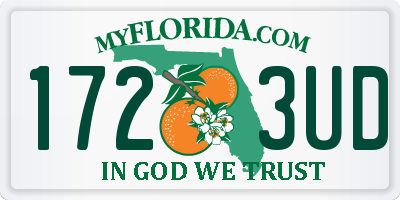 FL license plate 1723UD