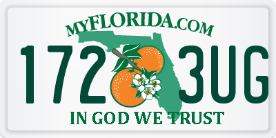 FL license plate 1723UG