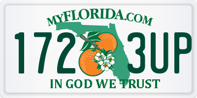 FL license plate 1723UP