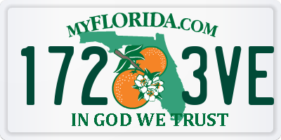 FL license plate 1723VE