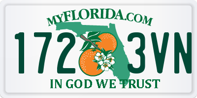 FL license plate 1723VN