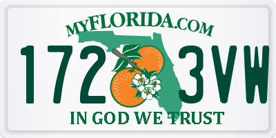 FL license plate 1723VW