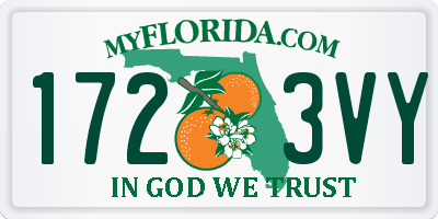 FL license plate 1723VY