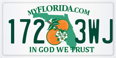 FL license plate 1723WJ