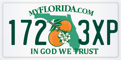 FL license plate 1723XP