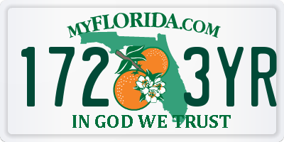 FL license plate 1723YR