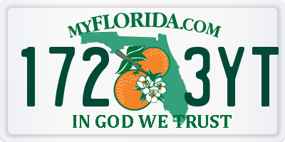 FL license plate 1723YT