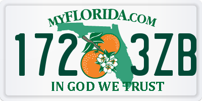 FL license plate 1723ZB