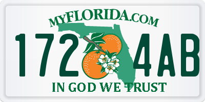 FL license plate 1724AB