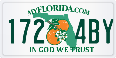 FL license plate 1724BY