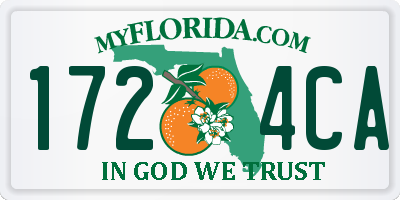 FL license plate 1724CA
