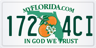 FL license plate 1724CI