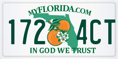 FL license plate 1724CT