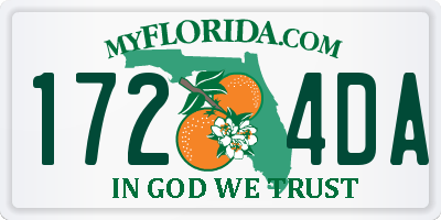 FL license plate 1724DA