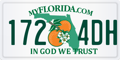 FL license plate 1724DH
