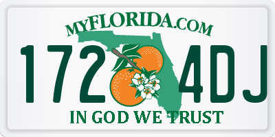 FL license plate 1724DJ