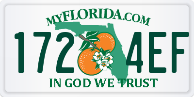 FL license plate 1724EF