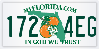 FL license plate 1724EG
