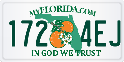 FL license plate 1724EJ