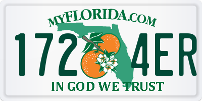 FL license plate 1724ER