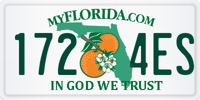 FL license plate 1724ES