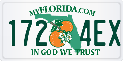 FL license plate 1724EX