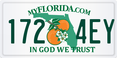 FL license plate 1724EY